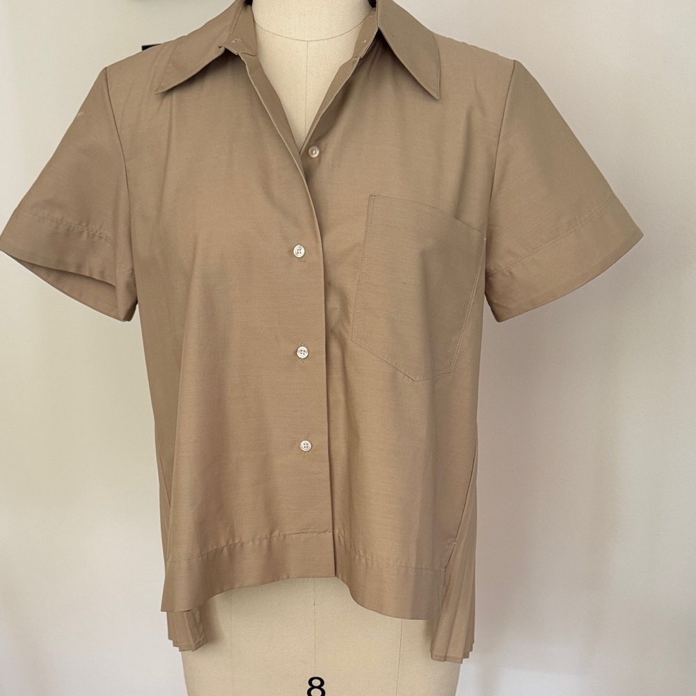 NWT | Banana Republic High| Low Pleat Shirt - Picture 2 of 4